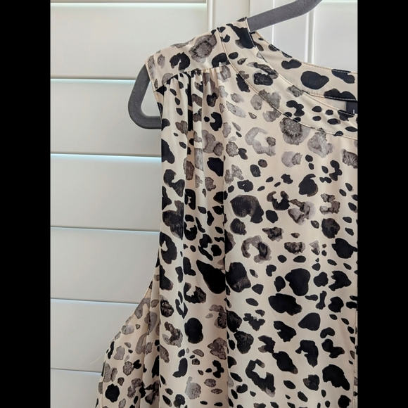 Lane Bryant Maxi Leopard Print Dress With Assymetrical/Slanted Hemline - Picture 8 of 9